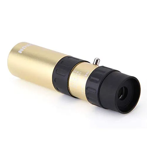 Cxjff Telescopio monoculare, Zoom 10-90X25 Telescopio monoculare Perfetto for Birdwatching Concerti escursionistici 10-90 Volte, Oro