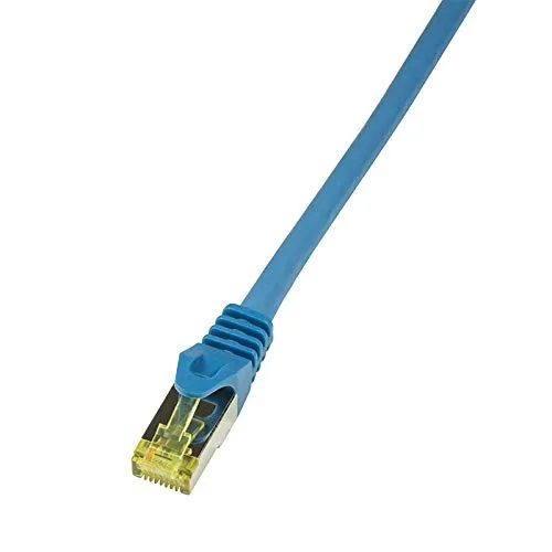 LogiLink CQ5076S Cavo di Rete 5 m Cat6a S/FTP (S-STP) Blu