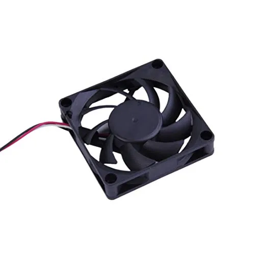 ABS Nero Risparmio energetico 16.0dB +/- 10% 3 Pin 7cm 12 V Cuscinetto a Sfere Cassa a Risparmio energetico Ventola di Raffreddamento per Computer (ToGames)