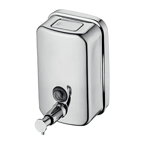 Ideal Standard A9109MY Serie IOM dispenser per installazione a parete, da 500 ml, acciao inossidabile