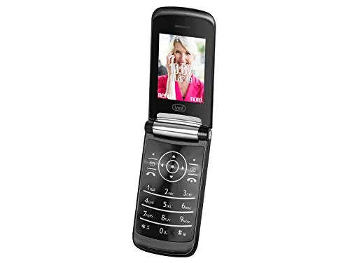 Trevi FLEX 50 GT Telefono Cellulare per Anziani Senior a Conchiglia con Tasti Grandi, Grande Display LCD da 2.4", Funzione Chiamata Rapida, Bluetooth, Nero