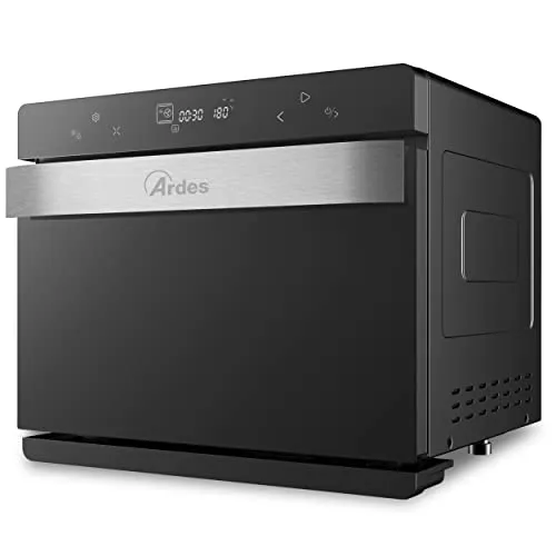 ARDES | Forno a Vapore e Friggitrice ad Aria Capienza 31 Litri Con Luce Interna 9 Funzioni Cottura 48 Programmi Timer Doppio Vetro Con Accessori MIST 400 AR6440VD