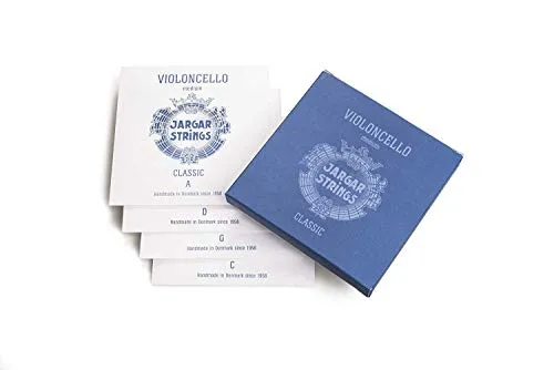 JARGAR Ce-SET-CM - Set violoncello classico, misura media (A: 0,75/D: 0,98/G: 1,17/C: 1,71 mm) per violoncello