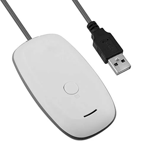 Mcbazel Adattatore per ricevitore di ricetrasmettitori wireless per USB 2.0 per Xbox 360 Desktop PC Laptop Gaming - Bianco