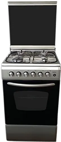Larel CUC.L5005VX Cucina 50x50 forno a gas + grill Inox coperchio in vetro