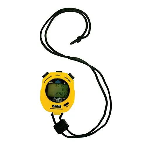 Finis 3X300M Stopwatch, Cronometro Digitale Multifunzione Unisex – Adulto, Giallo, Taglia Unica