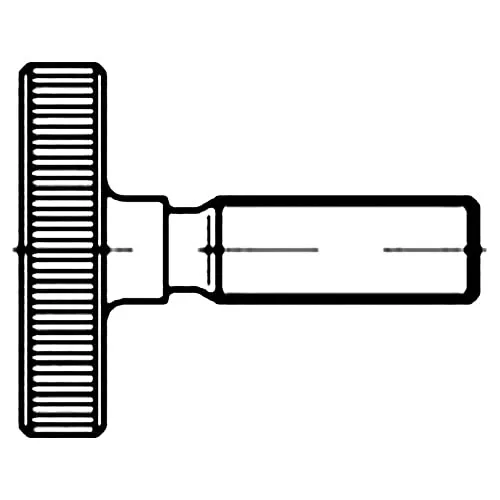 TOOLCRAFT 112085 Viti zigrinate M6 16 mm DIN 653 Acciaio 25 pz.