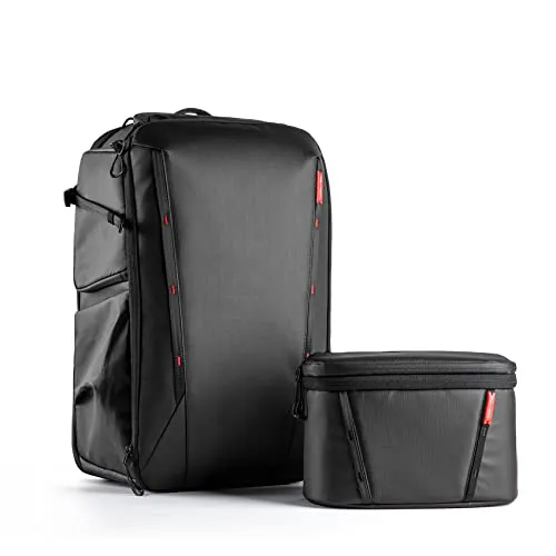 PGYTECH OneMo 2 35L+10L Zaino Fotografico con Borsa a Tracolla per Laptop da 17" per Fotografi, Zaino DSLR Impermeabile per Canon/Nikon/Sony, Zaino per Drone per DJI Mini 3 Pro/Mavic 3/ FPV