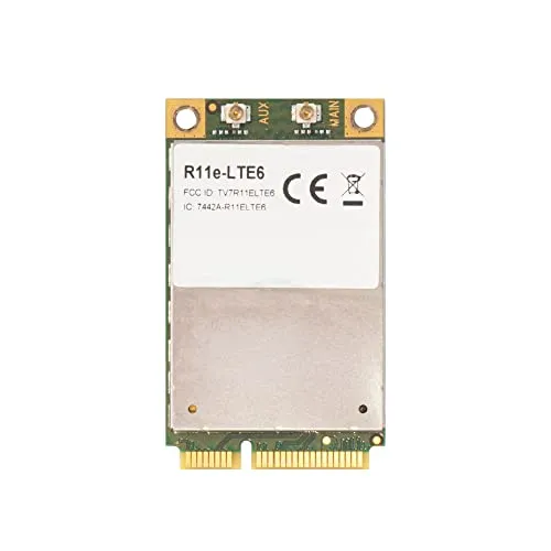 Mikrotik R11e-LTE6-2G/3G/4G/LTE miniPCI-e Card with 2X u.FL connectors