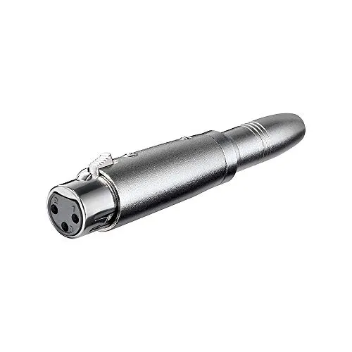 Goobay 27453 Adattatore XLR, Presa Jack AUX da 6.35mm a Presa XLR