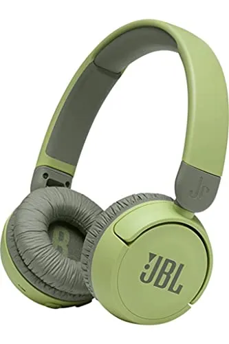 JBL JR310BT Cuffie Wireless per Bambini con Limitatore di Volume e Bluetooth, Cuffie On Ear Senza Fili con Microfono, Pieghevoli, Leggere e Comode, fino a 30h di Autonomia, Verde