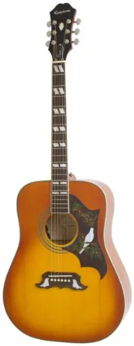 Epiphone EEDVVBNH1 Dove Pro Chitarra Elettroacustica con Fishman SoniTone, Esplosione di Violino
