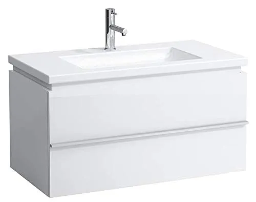 Laufen Mobiletto Valigia Case Vanity, 1 cassetto, 460x895x475, Adatto a Salotto Quadrato, colorazione: Rovere Antracite Decorazione Quercia - H4012610755481