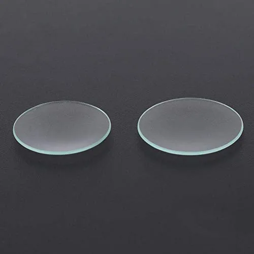 Guarda vetro concavo, doppia cupola rotonda orologio piatto cristallo parti di ricambio in vetro per riparazione orologiaio (30 + 32)