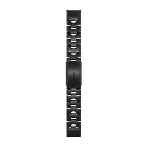 Garmin Acc Fenix 6, Cinturino in Titanio DLC QuickFit, 22 mm, Grigio Carbonio