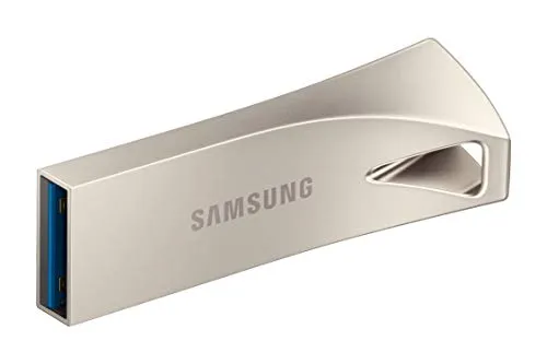 SAMSUNG BAR PLUS, 32 GB, USB TIPO A, 3.2 GEN 1 (3.1 GEN 1), 300 MB/S, SIN TAPA, PLATA