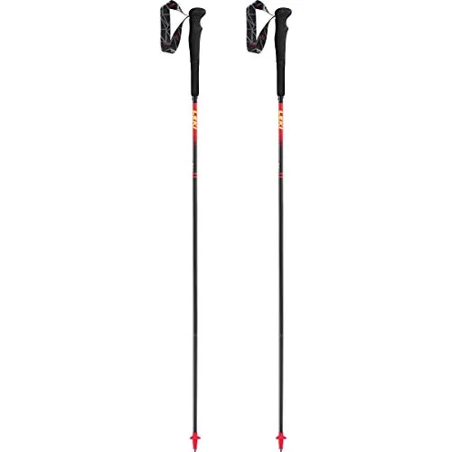 Leki Bastoncini Trail Running Micro RCM Superlight, neonrot-naturcarbon, 125cm