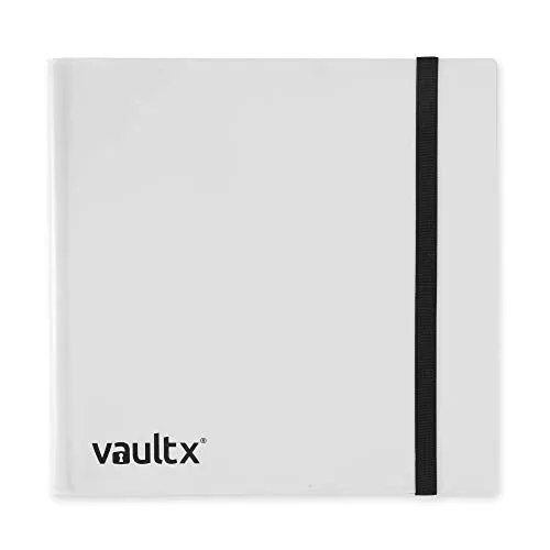 Vault X® Binder – Album Porta Carte con 12 Tasche – Raccoglitore per 480 Carte Collezionabili o Figurine con Apertura Laterale (Bianco)