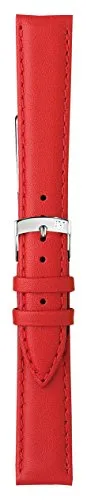 Morellato A01U1877875083CR18 - Cinturino in Pelle Uomo Twingo, Colore Rosso, 18 mm
