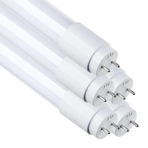 Confezione da 5 Tubo LED 120cm 18W, Colore Bianco Freddo (6500K), 1800 Lumen, Standard T8 G13, Started LED Incluso