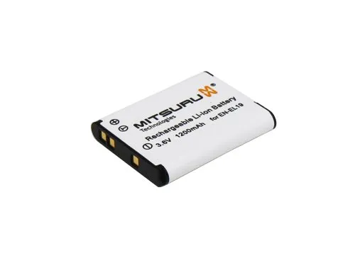 4 Wh 3.7 V originale Mitsuru Batteria Compatibile con Nikon Coolpix 4100 4150 4300 6000 610