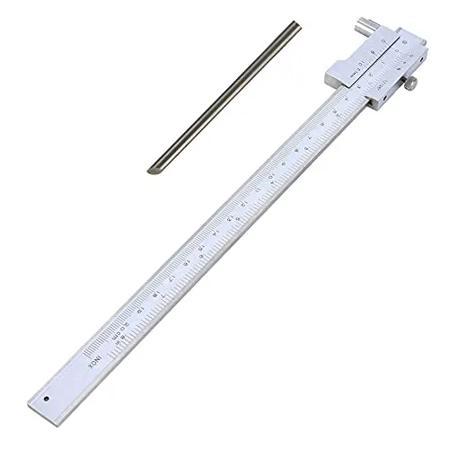 Fafeicy Calibro s Croce Parallela da 0-200 mm/0-7,87 pollici, Materiale in Acciaio Inossidabile, per Misurazione, Marcatura