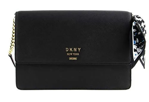 DKNY Shoulder Flap M Black/Gold