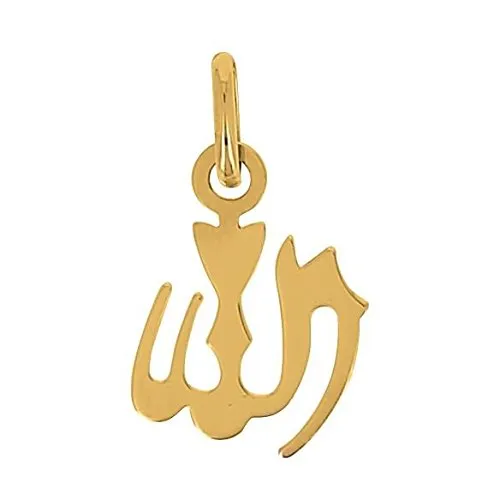 Ciondolo Allah in oro giallo 18 kt