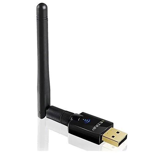 EDUP Adattatore WiFi Ac600Mbps Wireless USB Adapter 5ghz / 2.4ghz Dual Band 600mbps USB Adapter 2dBi Antenna Esterna Supporta Windows Adattatore USB Wireless da 600 Mbps per PC.