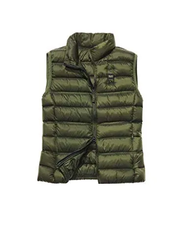 Blauer 19WBLUX03032-667 Piumino Smanicato Uomo Verdone - Dark Green (M, Dark Green)