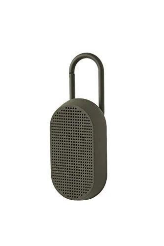 Lexon MINO T - Altoparlante Bluetooth® impermeabile con moschettone (cachi)
