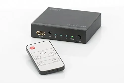 Digitus DS48304 Switch HDMI 4K per 3 Dispositivi con 1 TV