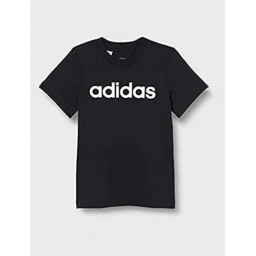 Adidas Youth Boys Essentials Linear T-Shirt, Maglietta Bambino, Nero (Black/White), 164