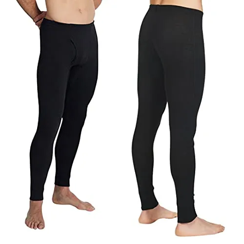 Grattitude® - Set 2 Pack – Calzamaglia Termica Uomo – Calzamaglia Uomo - Calzamaglia Uomo Cotone -Calzamaglia Uomo Invernale - Abbigliamento Intimo Termico. (XXL, Nero)