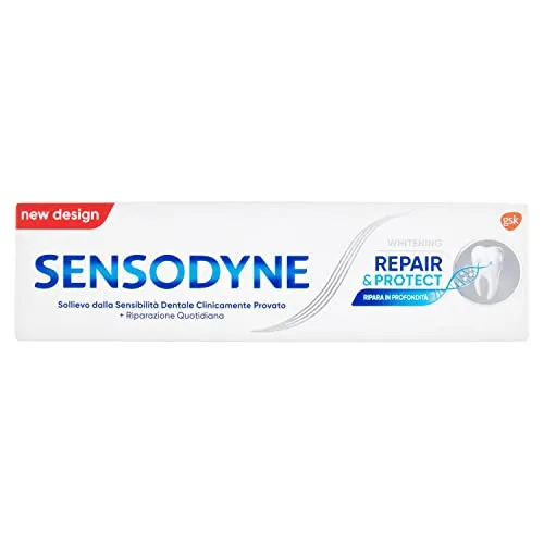 Sensodyne Repair & Protect Whitening Dentifricio per Denti Sensibili, 75ml