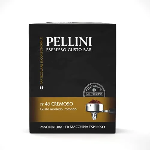 Pellini Caffè Espresso Gusto Bar Macinato per Macchina Espresso, 2 x 250g