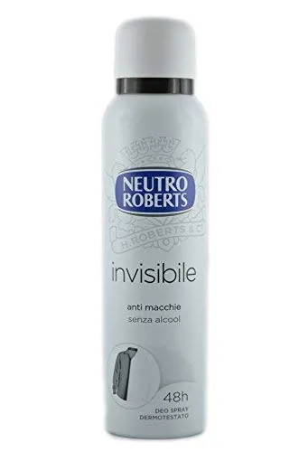 6 X Neutro Roberts Deodorante Spray invisibile 125 ml