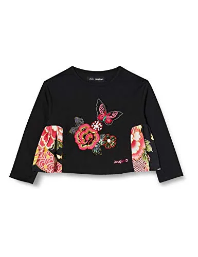 Desigual TS_Norwich T-Shirt, Black, 13/14 Bambina