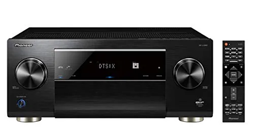Pioneer SC-LX801(B), Ricevitore AV a 9.2 canali (200 Watt/canale, Home Cinema, Multiroom, Dolby Atmos/TrueHD, Wifi, Bluetooth, Streaming, Applicazioni musicali, Spotify, Deezer, Radio), nero