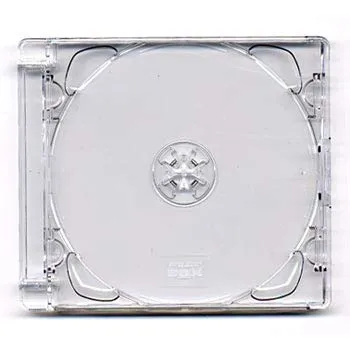 Vision Media® 1 x CD DVD Super Jewel Box da 10,4 mm - Hub impilabile per 1 o 2 dischi con vassoio super trasparente - confezione da 1
