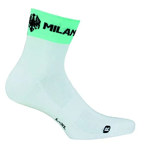 BIANCHI MILANO - Calzini da Ciclismo Asfalto Taglia S/M (36/40) Colore 4300 (Bianco - Celeste Bianchi)