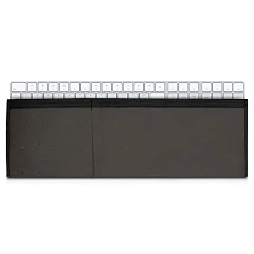 kwmobile Fodero 3in1 Compatibile con Apple Magic Keyboard Senza Tastierino Numerico - Custodia Tastiera Magic Keyboard - Tasca Trackpad 1/2 e Mouse 1/2 - Grigio Scuro