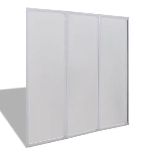 vidaXL Doccia da bagno a parete 117x120cm 3 Pannelli pieghevoli casa arredamento