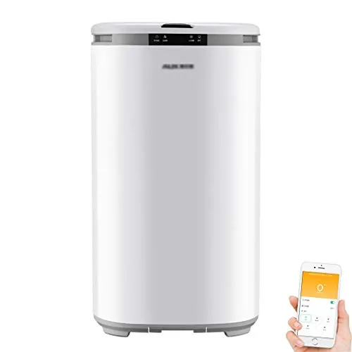 Asciugatrici Dryer Casa Asciugatura Rapida Dryer Smart for Capi Macchina 60L di Grande Capienza Triple Disinfezione (Color : Bianca, Size : 40.2 * 80.5cm)