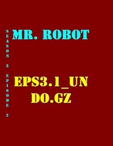 Mr. Robot eps3.1_undo.gz Quotes Library Decorative Birthday Gift ( 110 Page Big Size ) Notebook Collection A decorative book for coffee tables, end ... design styling: College School Notebook