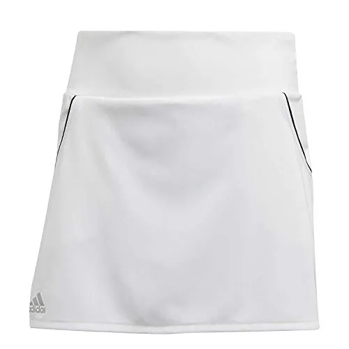 adidas G Club Skirt Gonna Sportiva, Bambina, White/Matte Silver/Black, 1415