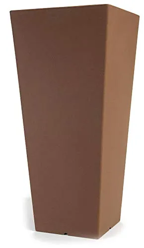 vanossi Vaso 39x39x85cm in Polietilene Hydrus Marrone