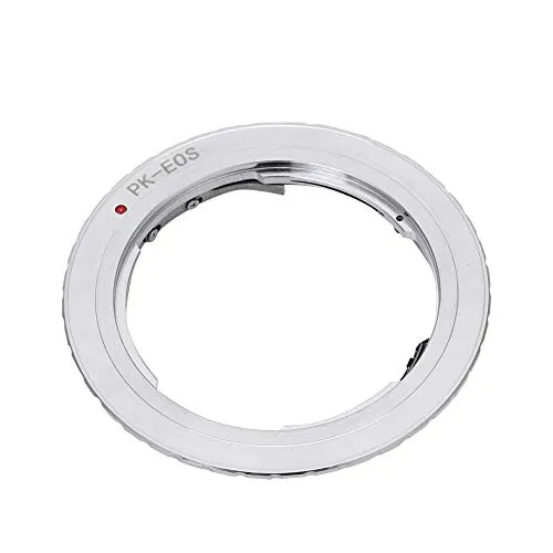 Convertitore di obiettivi per fotocamere in lega,anello adattatore professionale PK-EOS con messa a fuoco manuale e anello di contatto con contatto elettrico per Pentax K obiettivo per Canon EOS EF