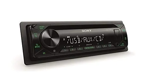 Sony CDXG1302U Autoradio con CD, Ingresso AUX e USB, Android Music Playback, Potenza Massima 4 x 55 W, ExtraBass, Illuminazione Verde