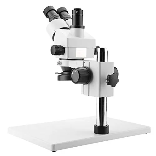 Bewinner 3.5X-90X Trinocular Stereo Microscope, 30-165mm Distanza di Lavoro Effettiva Lunga, Zoom Oculari WF10X / 20 mm Microscopio Composti per Bambini Studenti Adulti